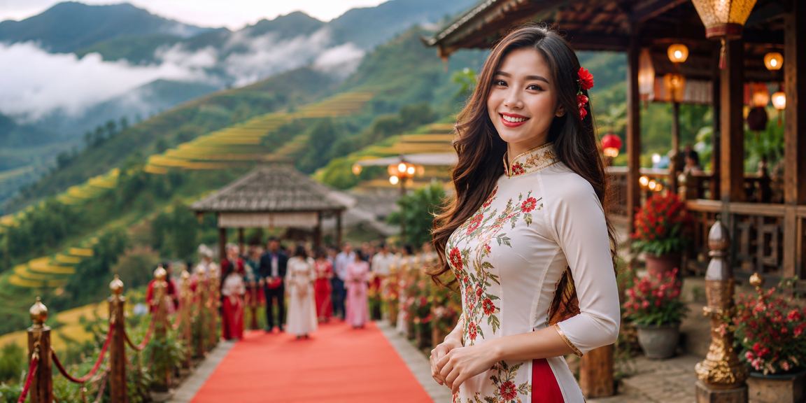 Người dùng trải nghiệm giải trí casino tại vùng núi Sa Pa với ly cà phê Việt